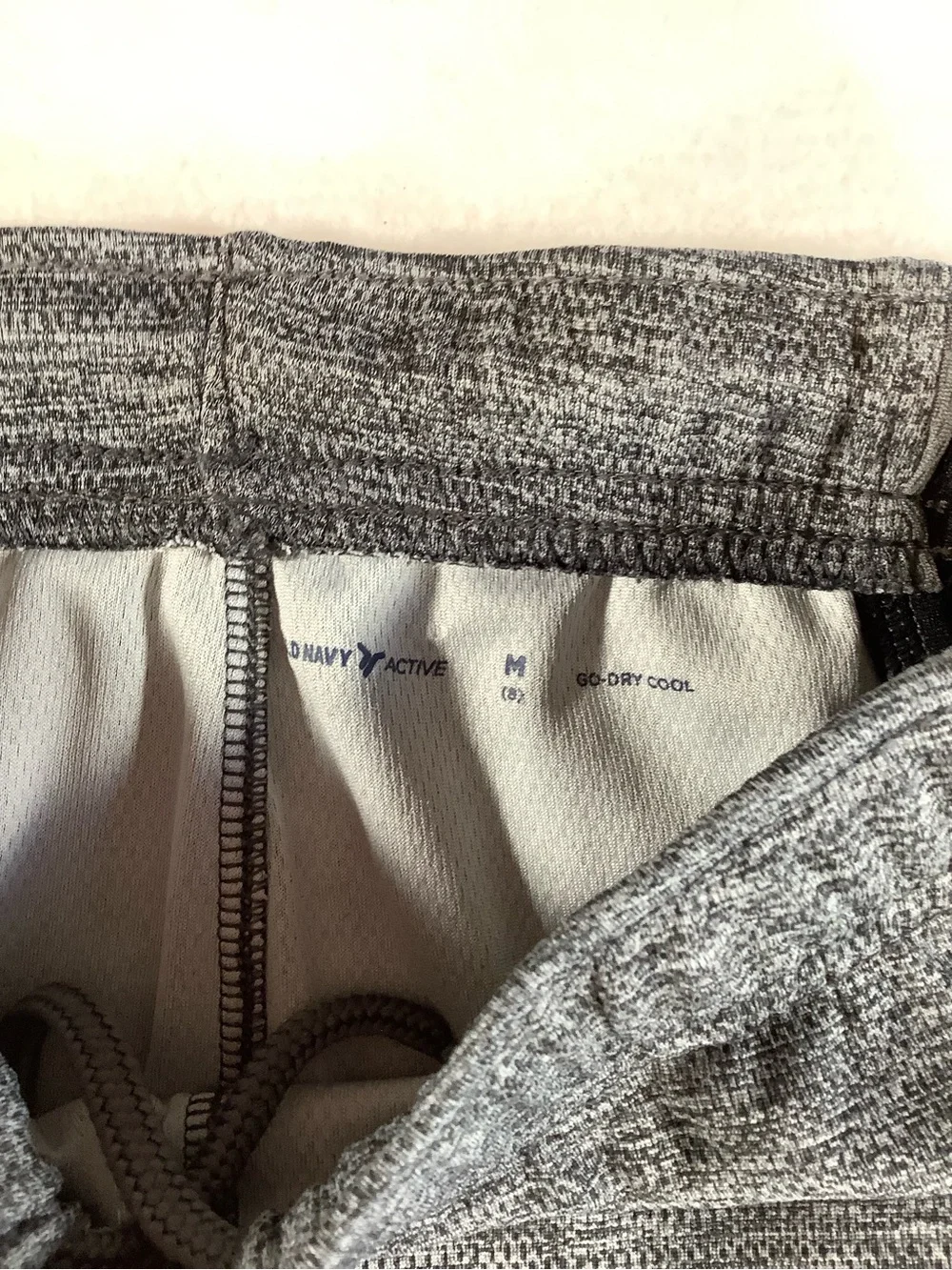 Old Navy Gray Jogger Pants with Black Side Panels
